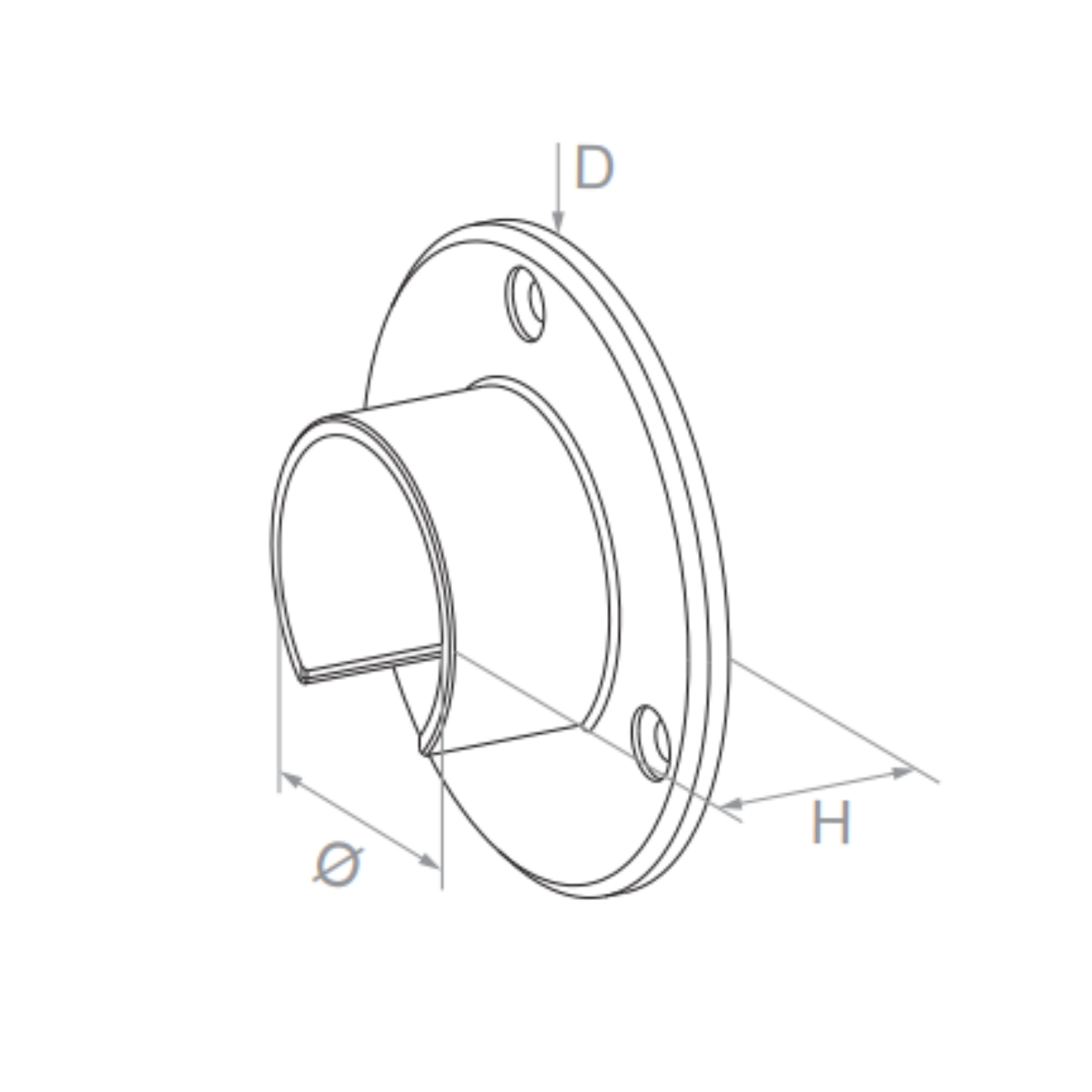 Axial handrail fastening - StroFIX