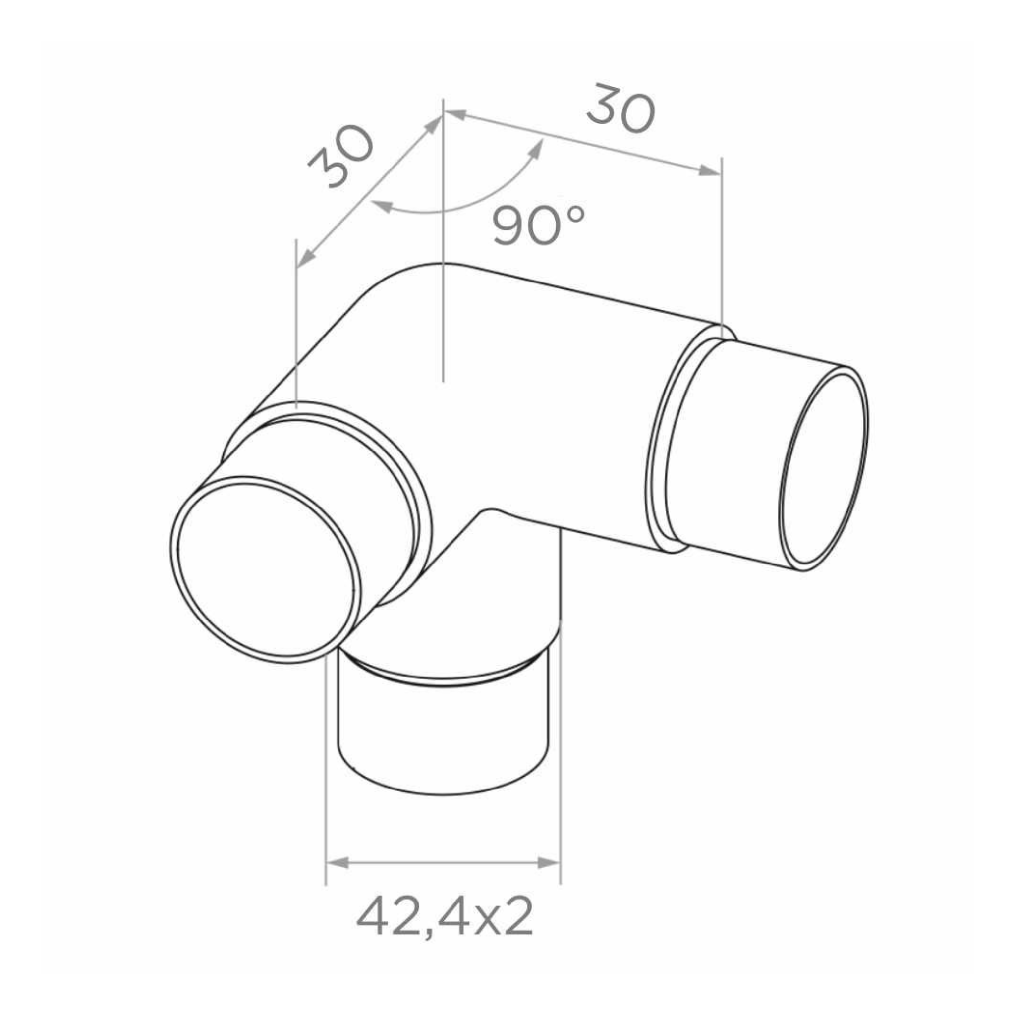 Fitting – tee corner - StroFIX