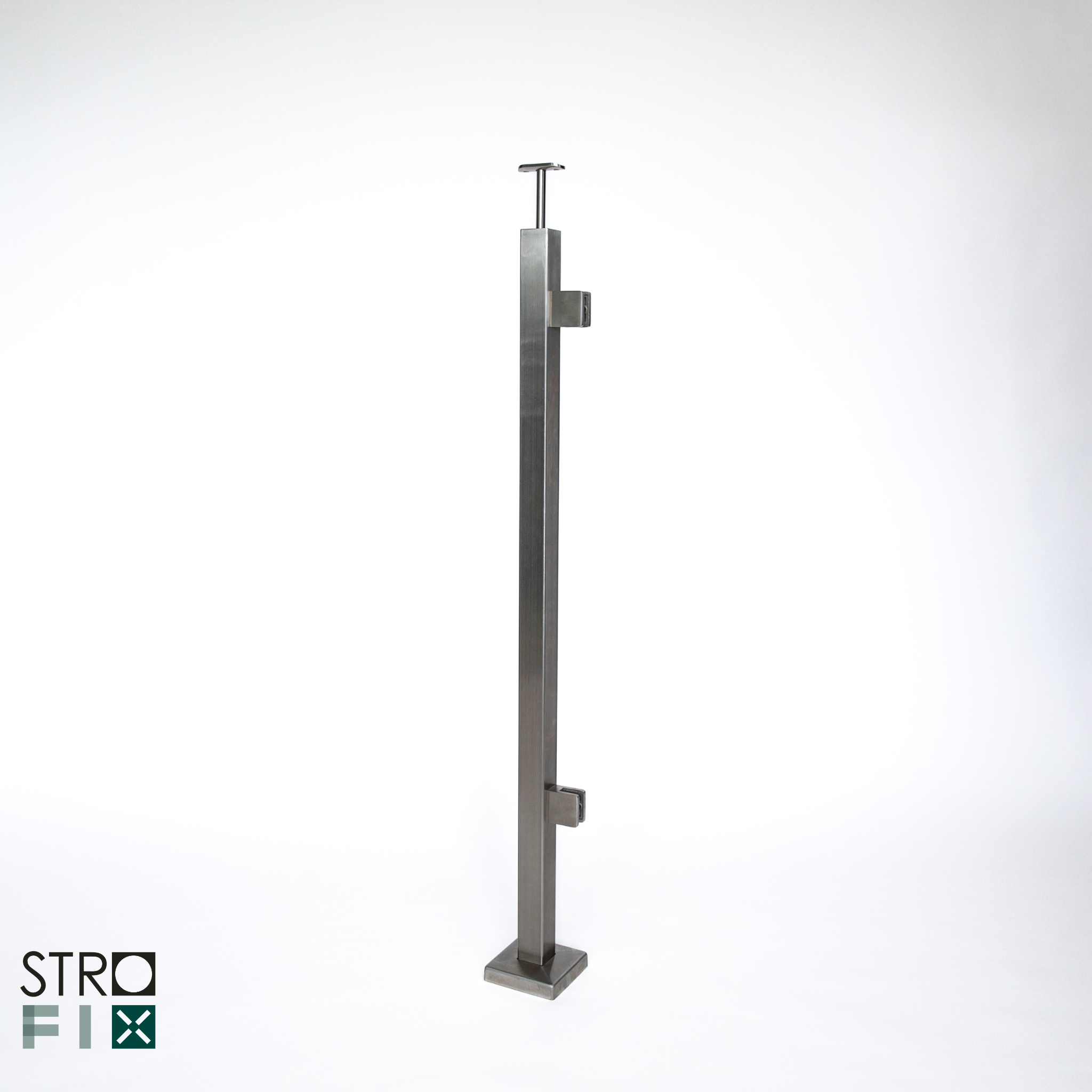 Glass railing system for a flat surface - 42.4 - StroFIX