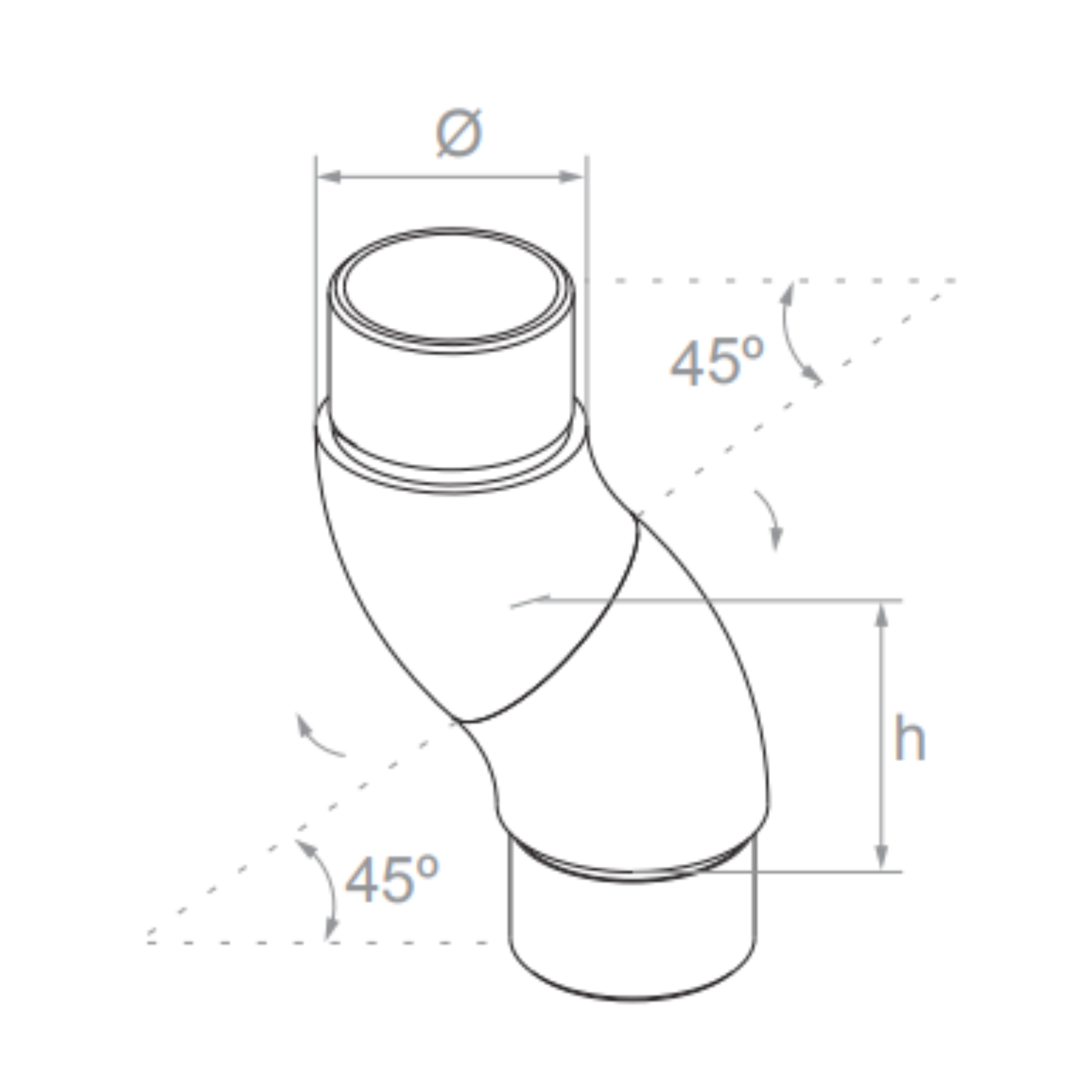 Adjustable flush elbow - StroFIX