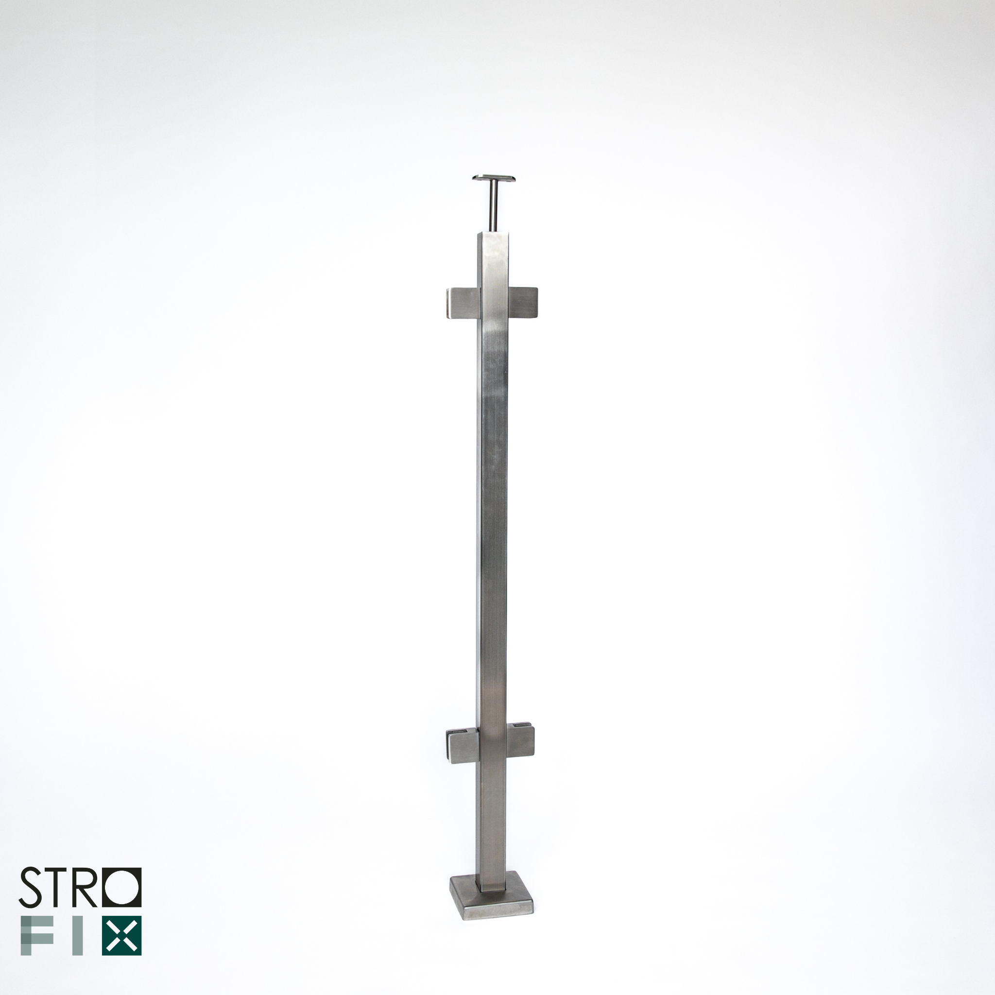 Glass railing system for a flat surface - 42.4 - StroFIX