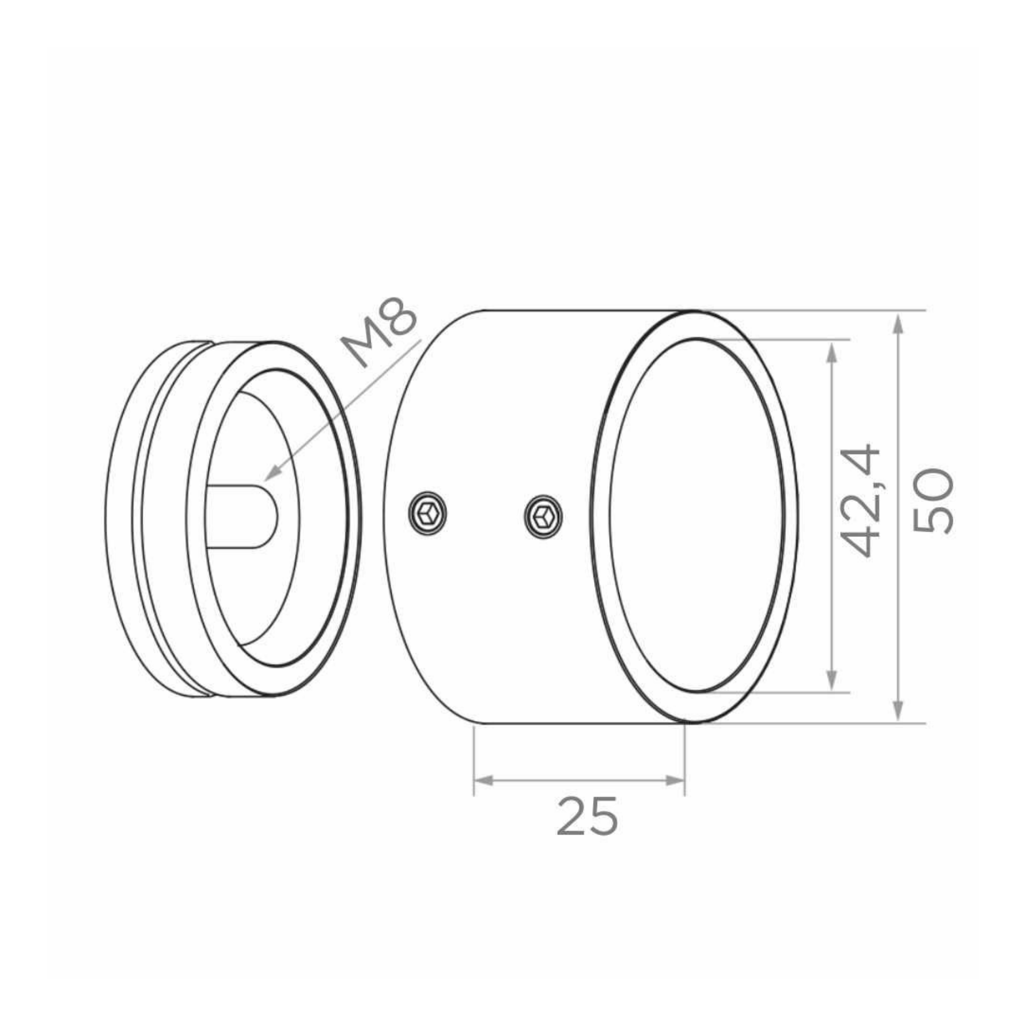 Wall and bottom handrail fastening - StroFIX