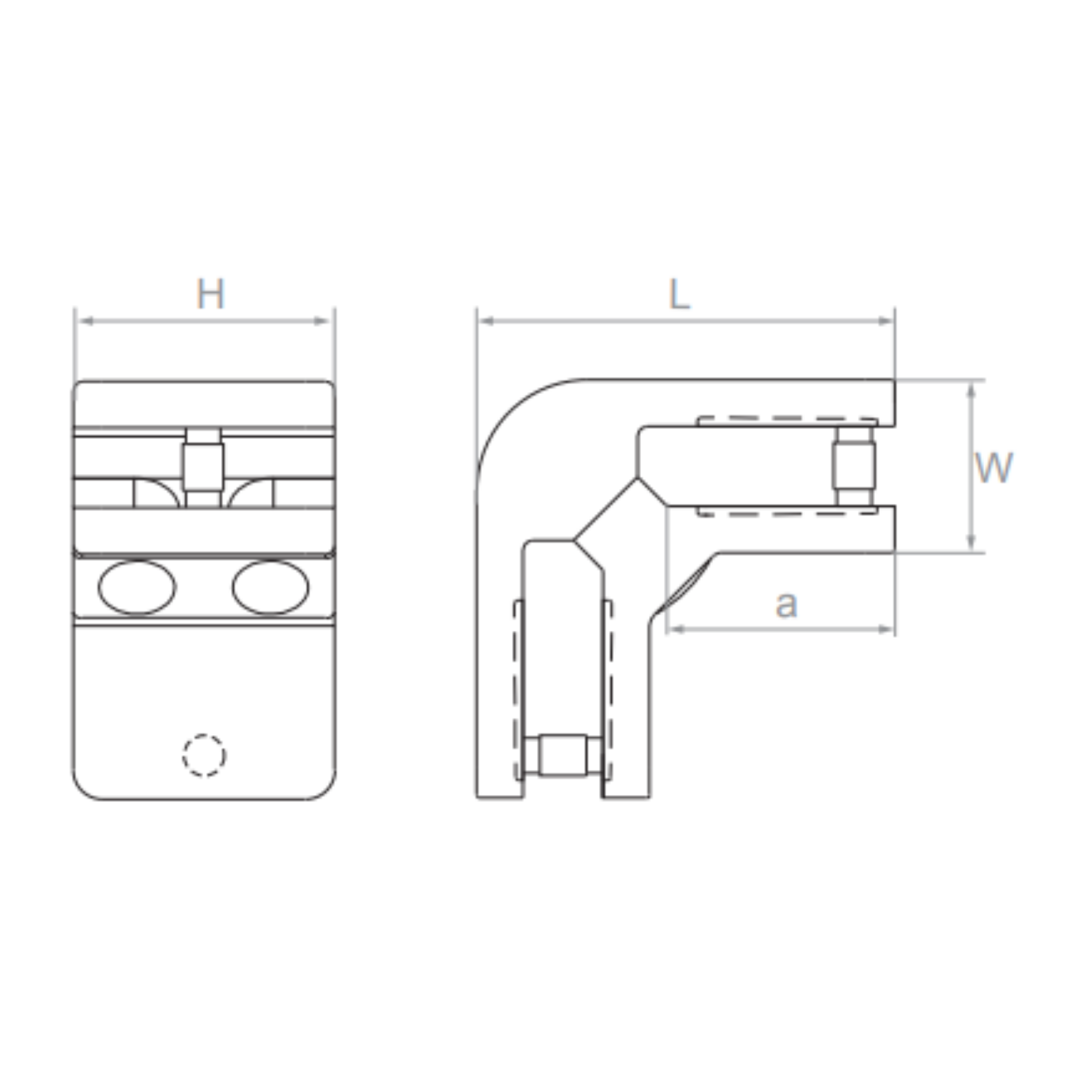 Glass clamp (90°) - StroFIX