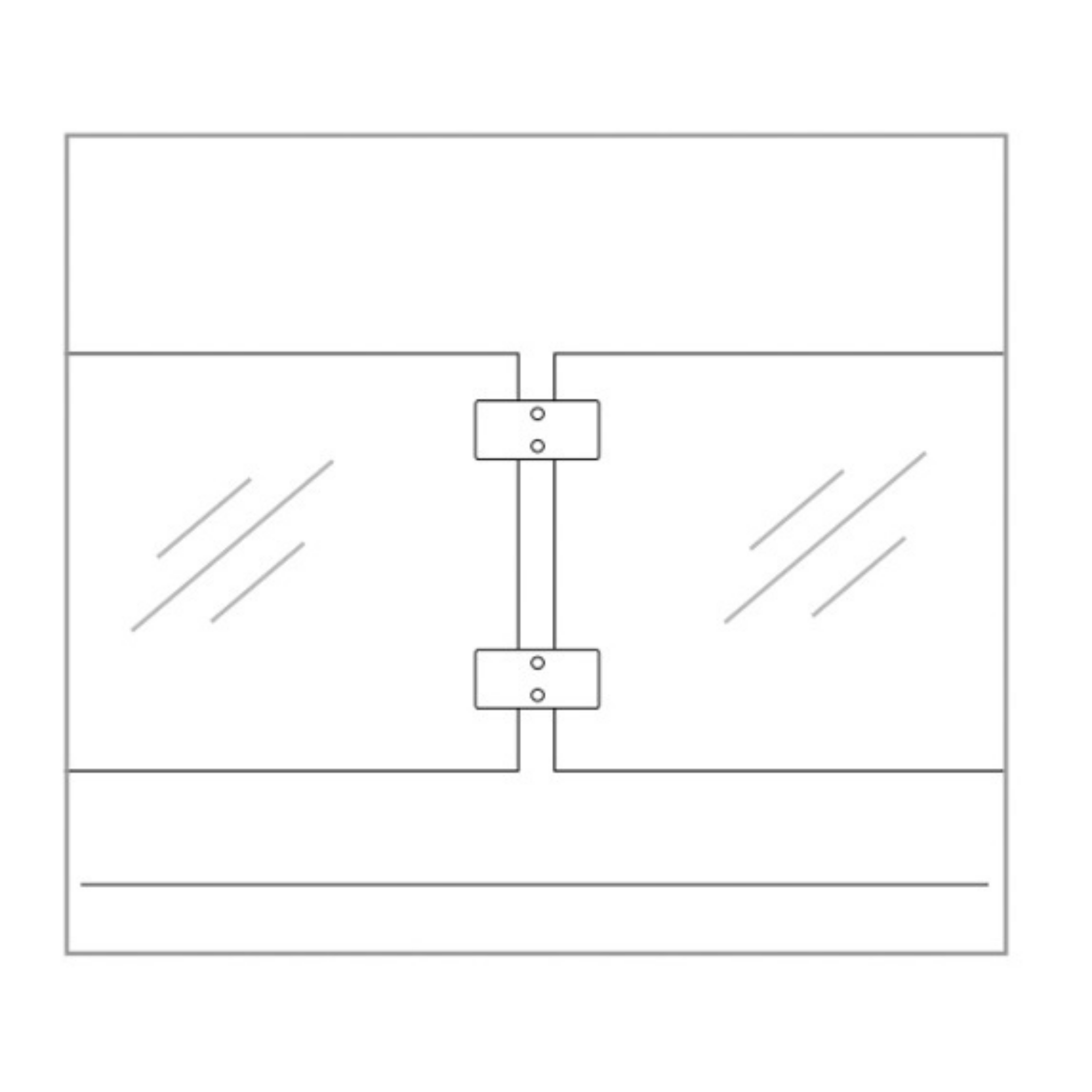 Glass clamp lateral fixing - StroFIX