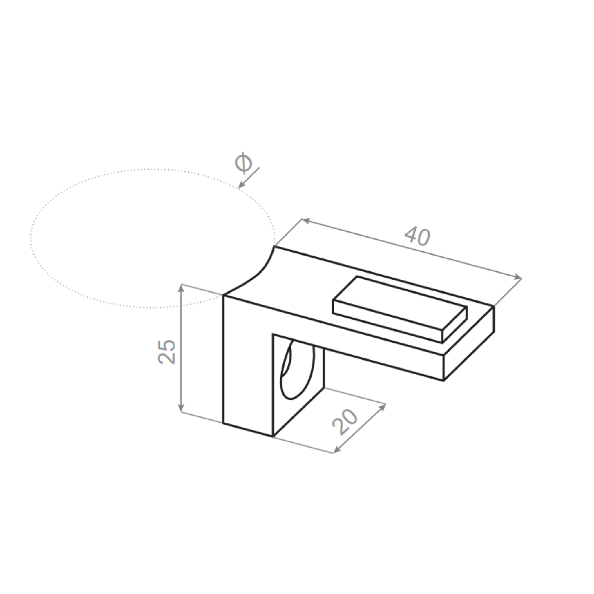 Glass support plate - 42.4 - StroFIX