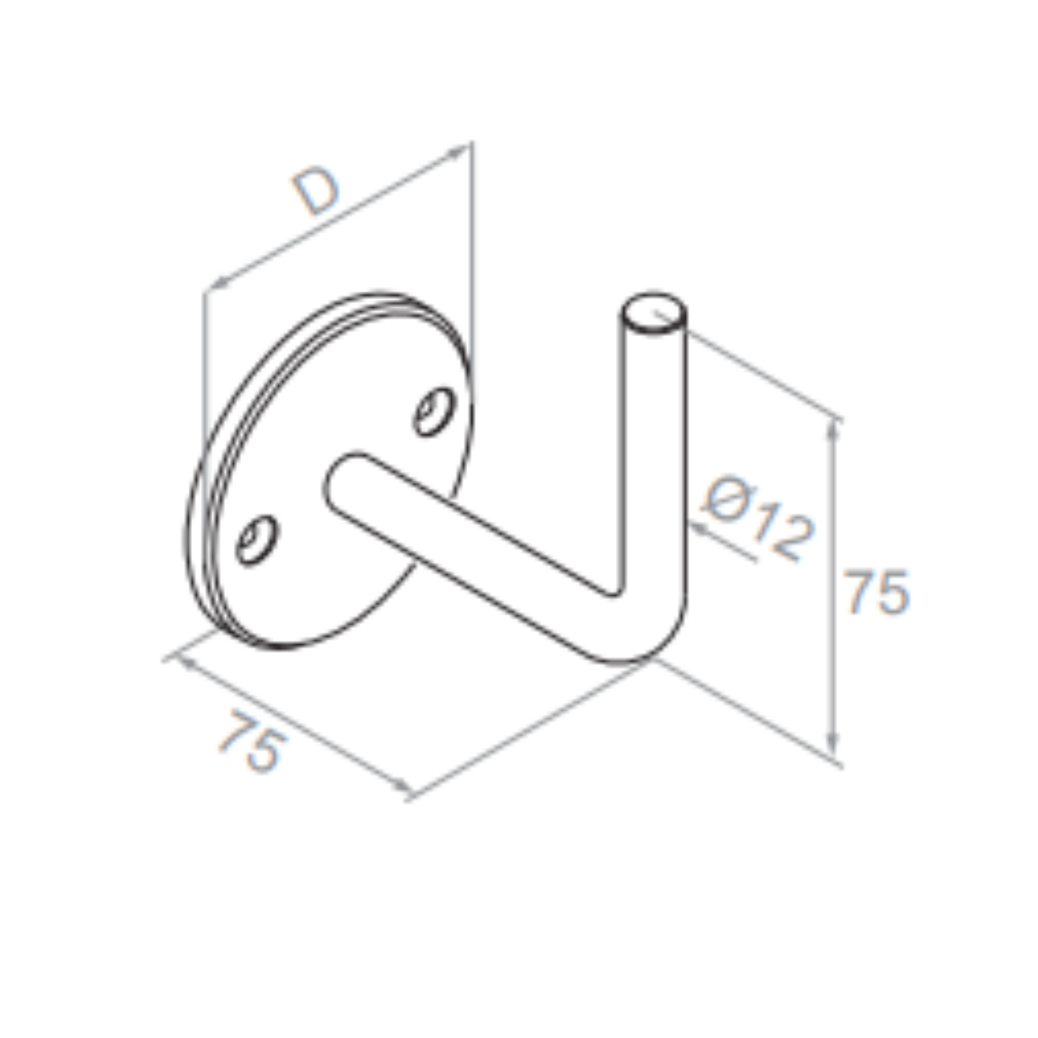 Welding handrail holder - StroFIX