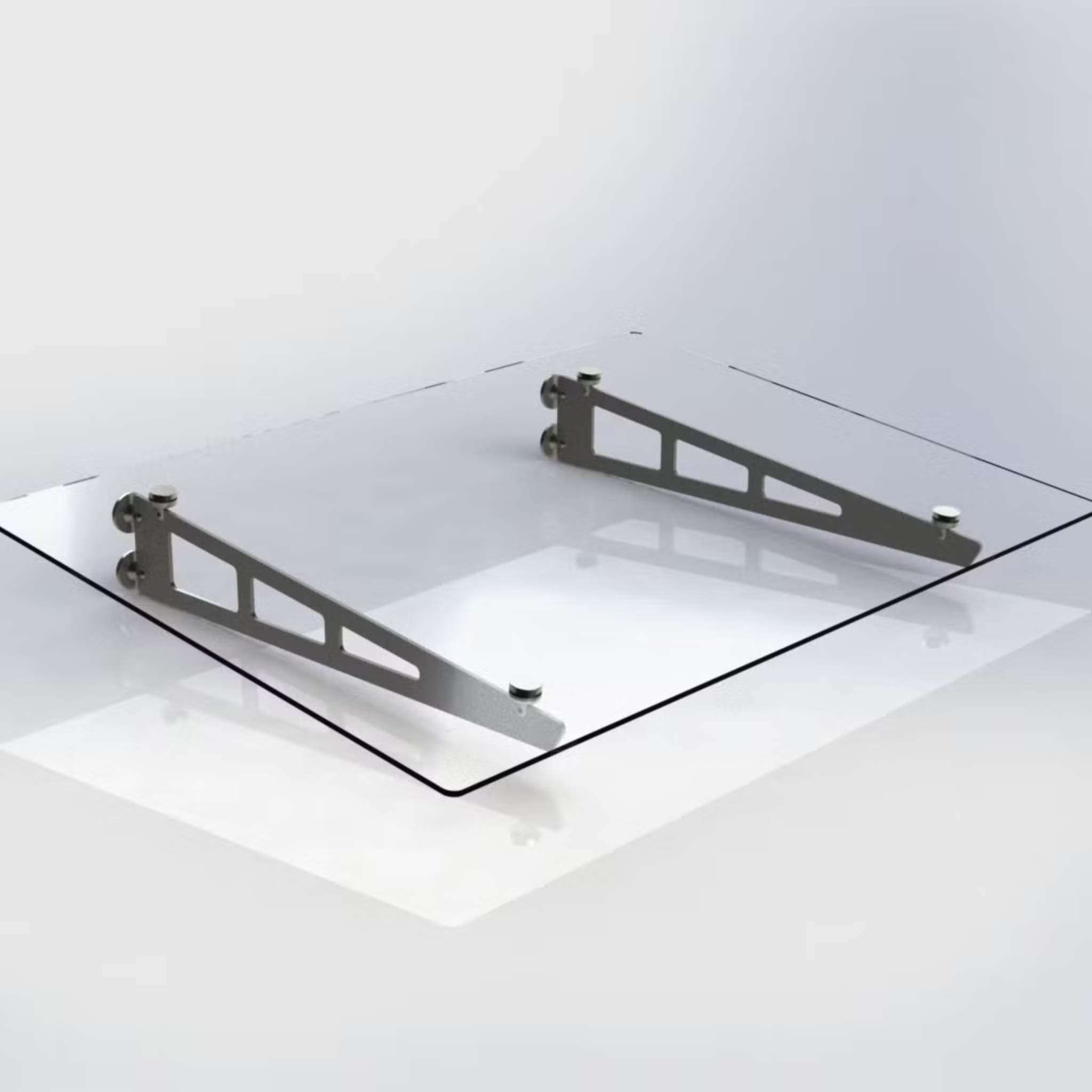 Under supported bracket for glass canopy - StroFIX