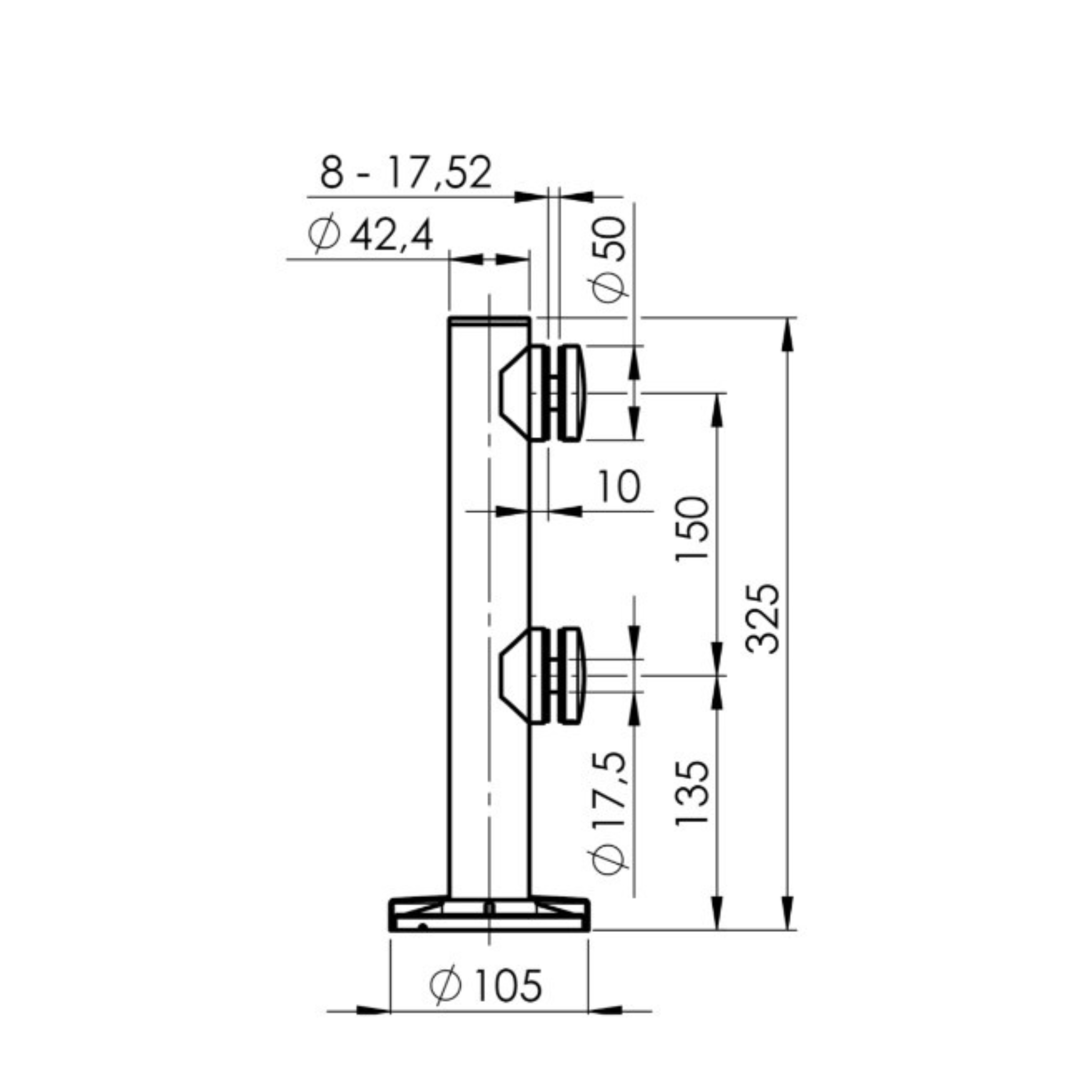 Base glass clamp - StroFIX