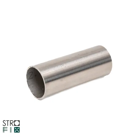 Strofix AISI 304 satin stainless-steel pipe Ø42.4x2 mm, straight length for railing systems