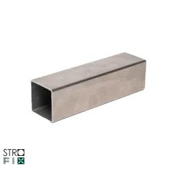 Strofix AISI 304 satin stainless-steel square tube 40x40x2 mm