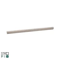 Strofix stainless-steel solid round bar Ø12 mm, 3000 mm length, raw surface finish
