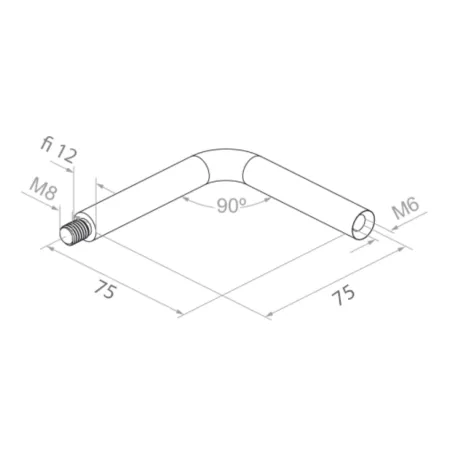 Handrail fitting (90º) - StroFIX