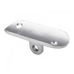 Strofix handrail plate 42.4, satin AISI 304, curved 64x24 mm saddle for round ø42.4 mm handrail pipe, adjustable