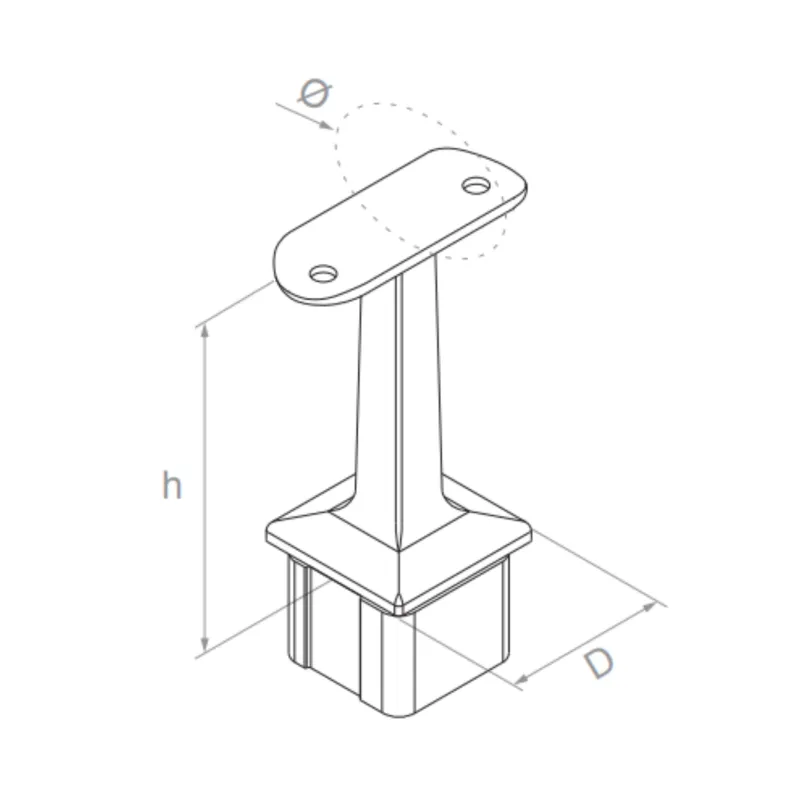 Handrail fitting - 42.4 - StroFIX