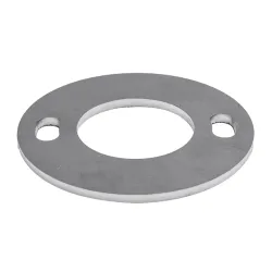 Strofix AISI 304 apaļā pamatnes plāksne D100 h 4 mm Ø42,4 mm staba caurulei ar 2-4 caurumu opcijām