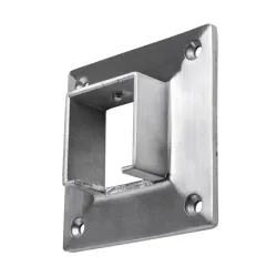 Strofix lentera stiprinājums pie sienas 40x40 mm, slīpēts AISI 304 316, aksiāls gala stiprinājums,  pie sienas