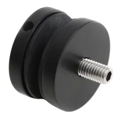 D50 colour glass adaptor side profile showing 10 mm spacer and M10 x 45 mm screw