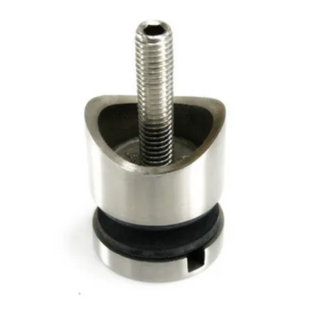 D30 tube adaptor side profile showing curved Ø42.4 mm seat and 15 mm spacer