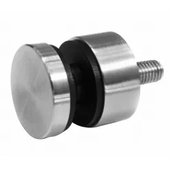 Strofix D30 stikla stiprinājums no nerūsējošā tērauda AISI304/316 ar slīpētu virsmu, Ø30 mm vāks