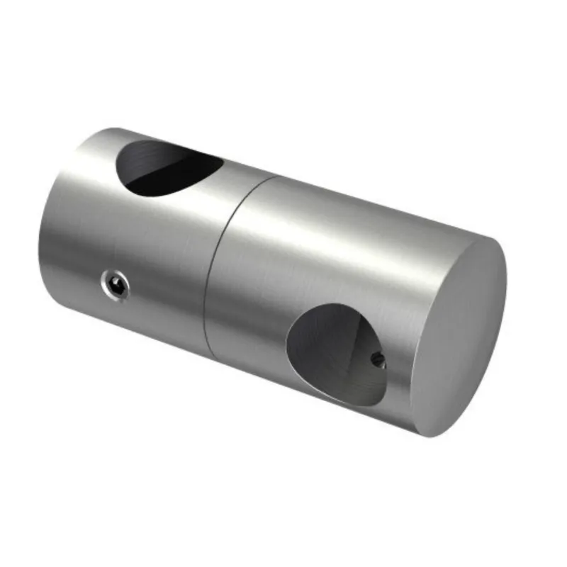Strofix AISI 304 satin vertical crossbar holder for Ø42.4 mm post tube with Ø12 mm crossbar holes