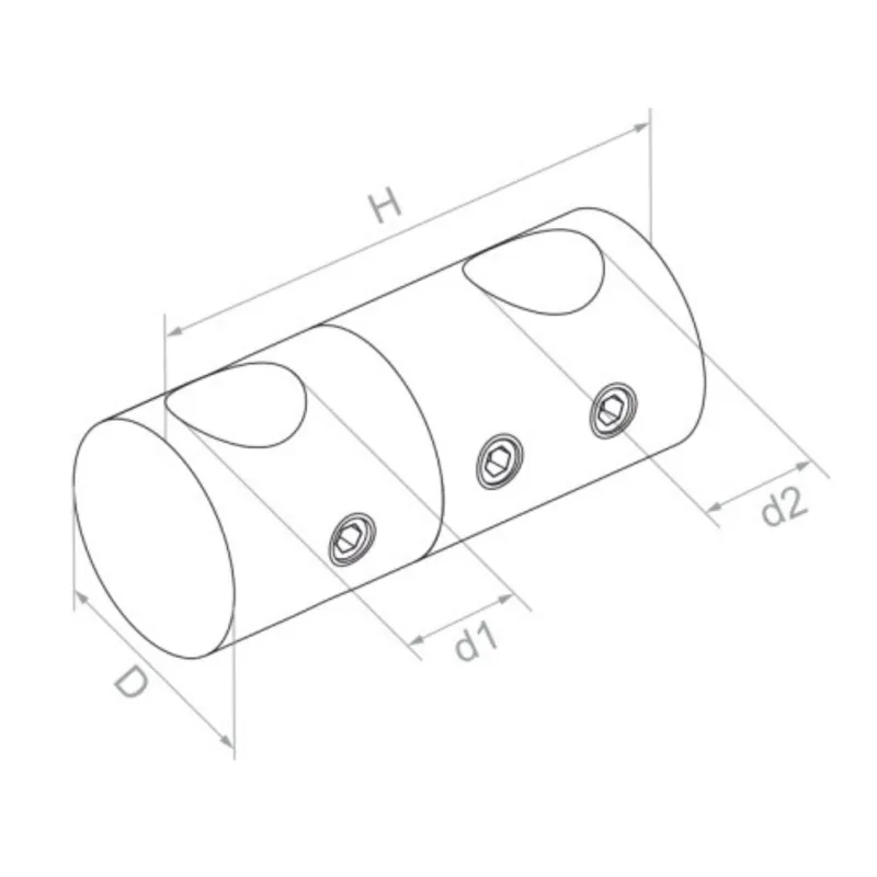 Strofix vertikālā reliņu turētāja sānskats ar redzamu 48 mm augstumu un 22 mm korpusa diametru