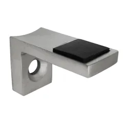 Strofix glass support plate for Ø 42.4 mm tube post, 40x25x20 mm, AISI 304 satin