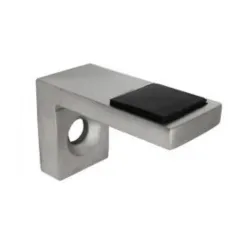 Strofix glass support plate for flat-surface glass clamp, 40x25x20 mm, AISI 304 satin