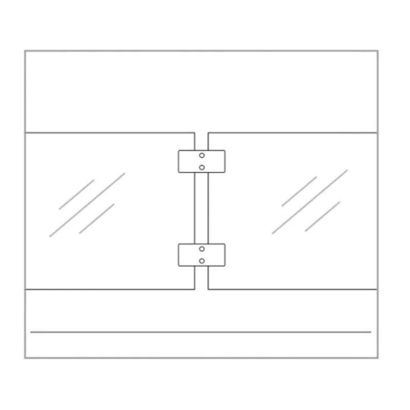Glass clamp lateral fixing - StroFIX