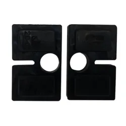 Strofix EPDM rubber inlay gasket for 45x45 mm glass clamp with support, showing B-version gasket profile