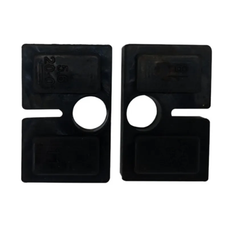Strofix EPDM gumijas blīve 45x45 mm stikla turētājam ar balstu, ar B-versijas blīves profilu