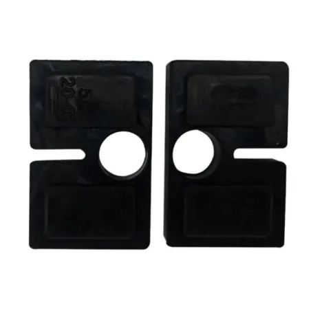 Strofix EPDM gumijas blīve 45x45 mm stikla turētājam ar balstu, ar B-versijas blīves profilu