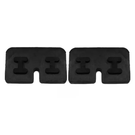 Strofix rubber inlay for 30x30 glass clamp showing flexible EPDM material and glass channel fit