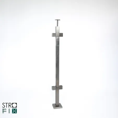 Glass railing system for a flat surface - Flat - StroFIX