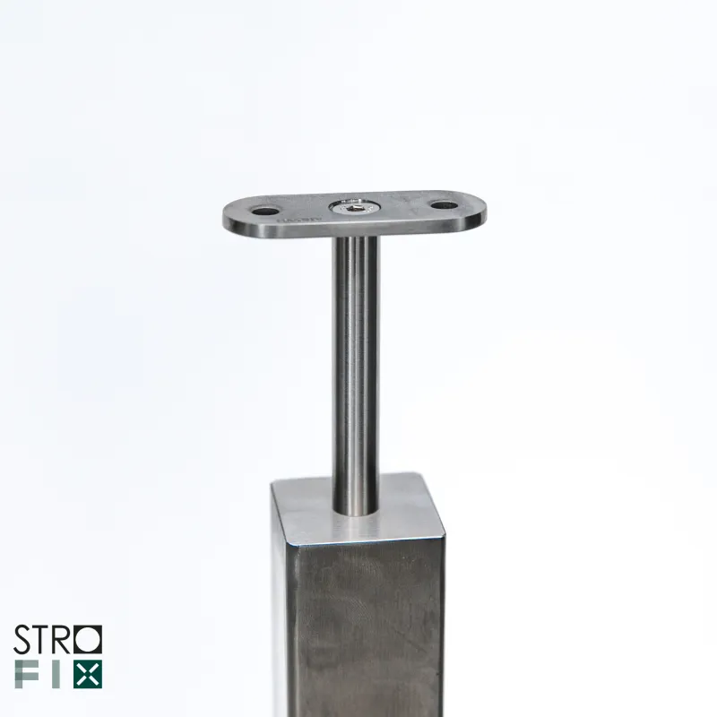 Glass railing system for a flat surface - Flat - StroFIX