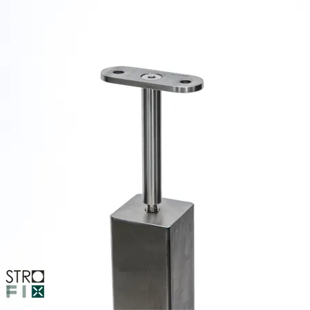 Glass railing system for a flat surface - Flat - StroFIX