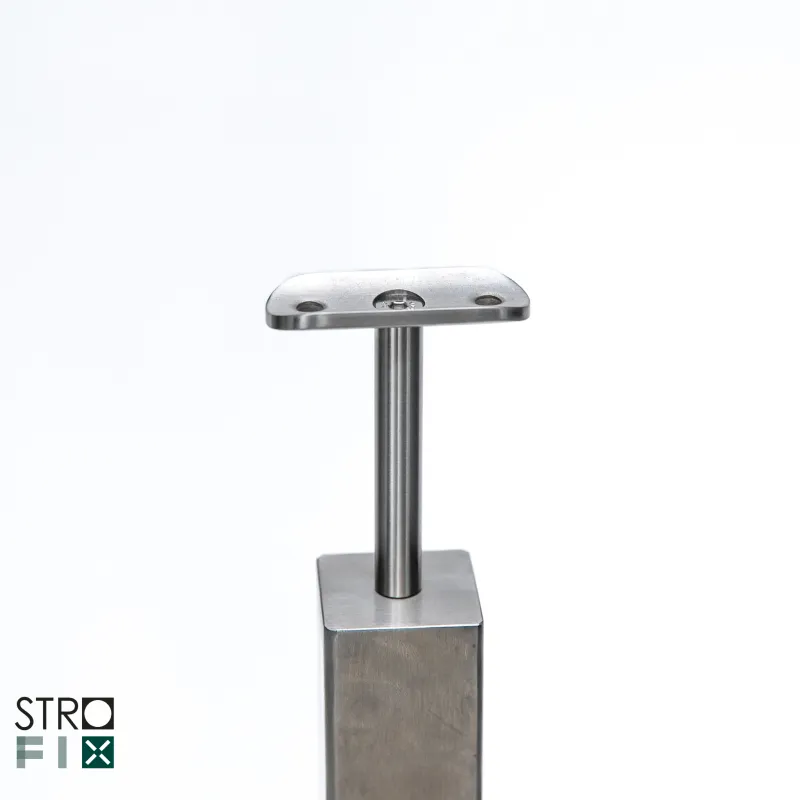 Glass railing system for a flat surface - 42.4 - StroFIX