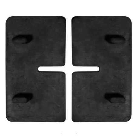Strofix EPDM rubber inlay gasket for 45x45 mm glass clamp, showing gasket profile for glass 1.5-10.76 mm