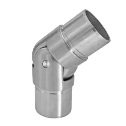 Strofix AISI 304 slīpēts regulējams savienojums 0°-70° Ø42,4 mm caurulei ar asa leņķa iespēju