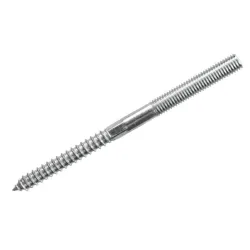 Strofix AISI 304 divgalu vītņtapa (āķskrūve) M8 L60 mm koka-metāla margu savienojumiem