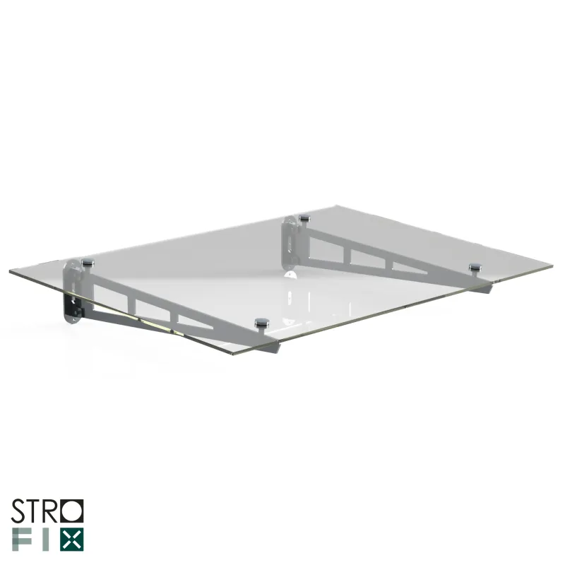 Glass canopy on 2 supports, 1150-1