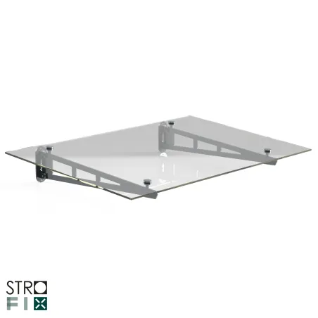 Glass canopy on 2 supports, 1150-1