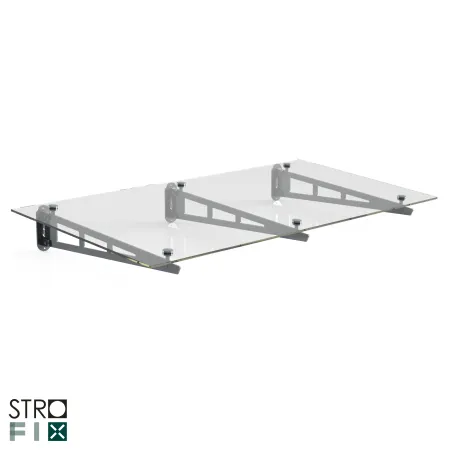 Glass canopy on 3 supports, 1150-1