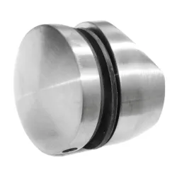 Strofix D50 stikla stiprinājums Ø42,4 mm caurulei no nerūsējošā tērauda AISI304/316, slīpēts, Ø50 mm vāks