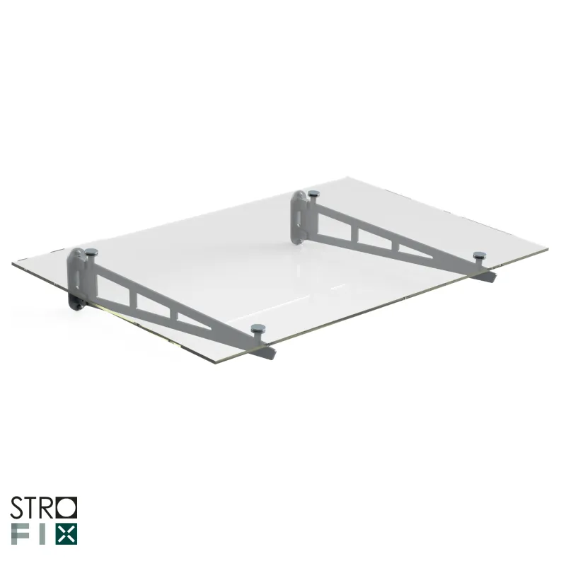 Glass canopy on 2 supports - StroFIX