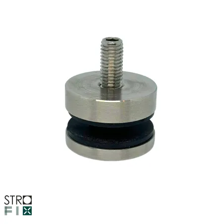 Glass adaptor D40, SS, satin - Strofix