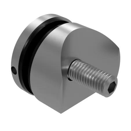 Glass adaptor D40, SS, satin, for tube Ø42.4-1