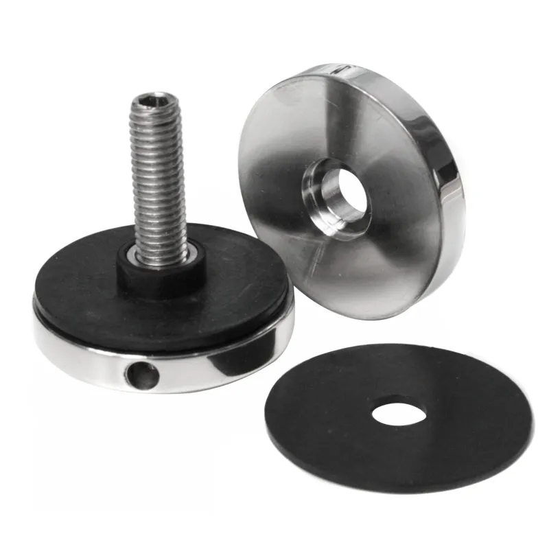 Glass adaptor D50 spherical, SS, polished-2