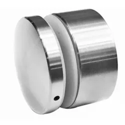 Strofix D70 spherical glass adaptor with 32 mm spacer in stainless steel AISI304, satin finish