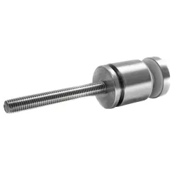 D40 spherical adjustable adaptor side profile showing telescoping spacer and M12 x 150 mm screw