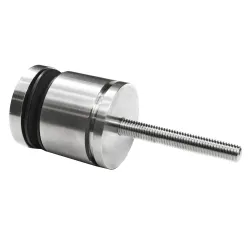 D50 spherical adjustable adaptor side profile showing telescoping spacer and M10 x 125 mm screw